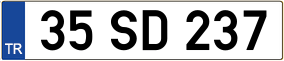 Trailer License Plate
